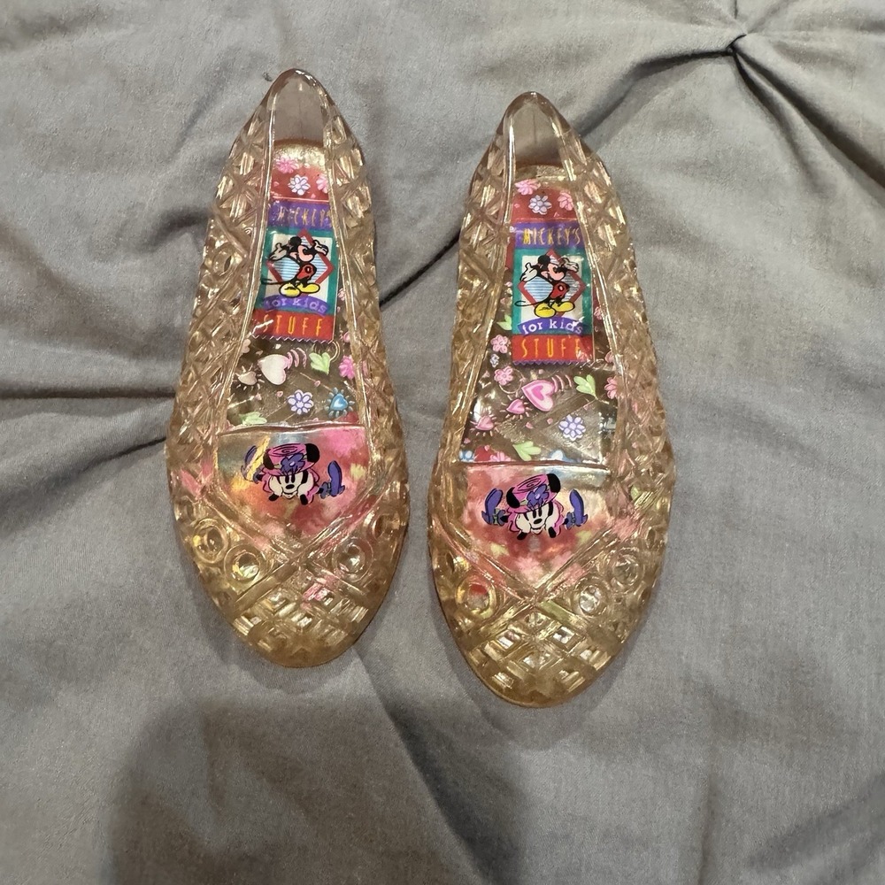 Disney Minnie Mouse Vintage 1980s‎ Toddler Girls Jelly Shoes Size 7 Pink
